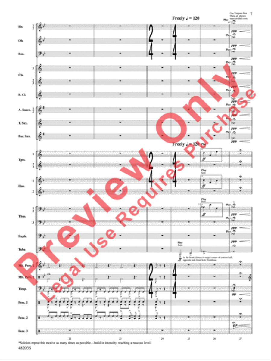 The Summoning The Summoning Concert Band scores gallery preview page 8