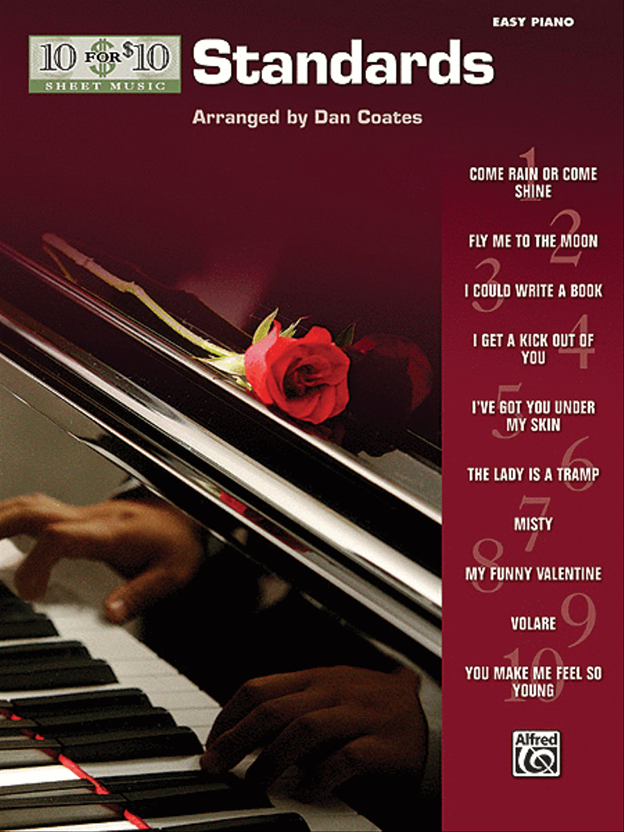 10 for 10 Sheet Music Standards Easy Piano scores gallery preview page 1