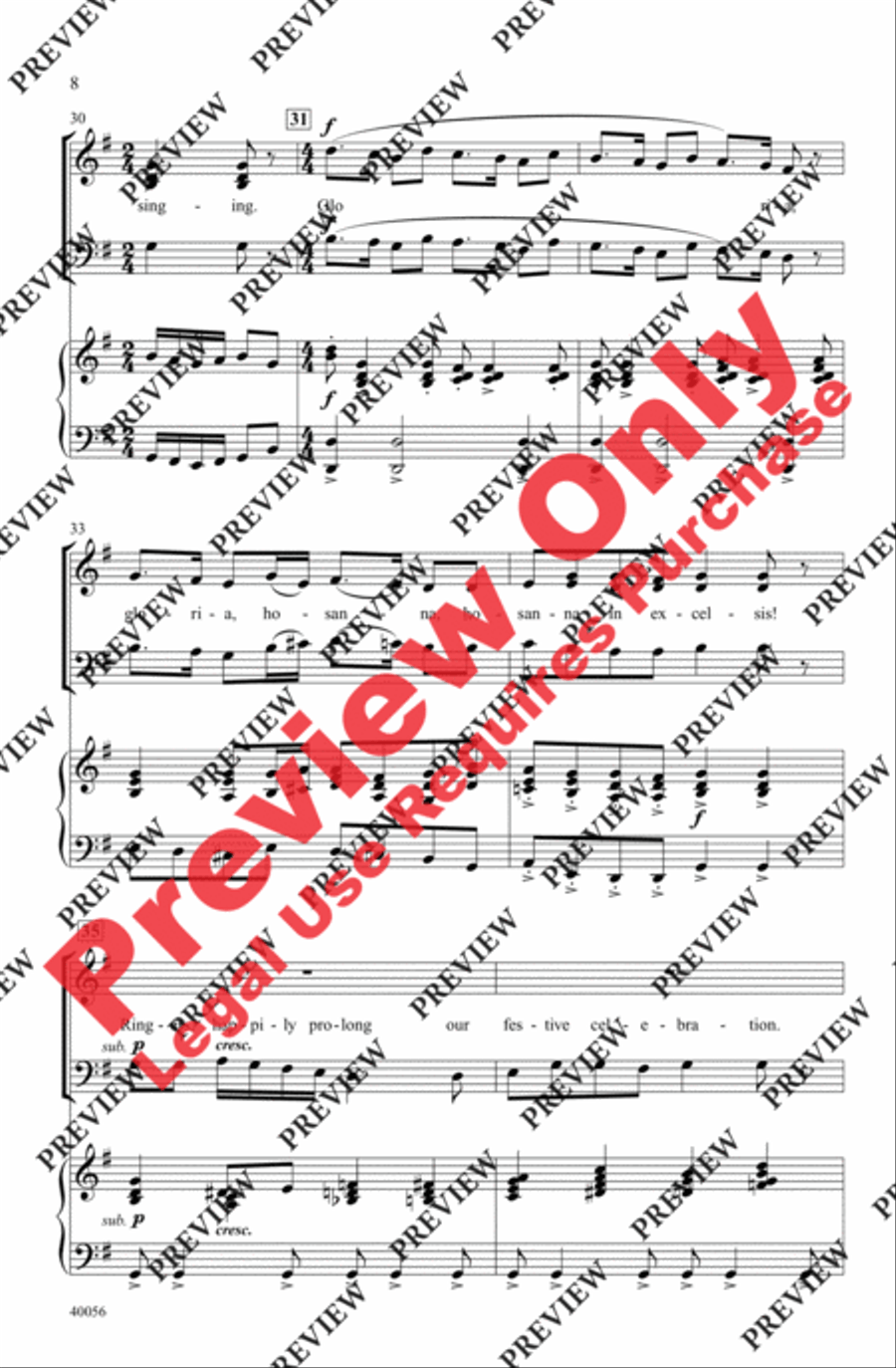 Ding Dong! Merrily on High 3-Part scores gallery preview page 7