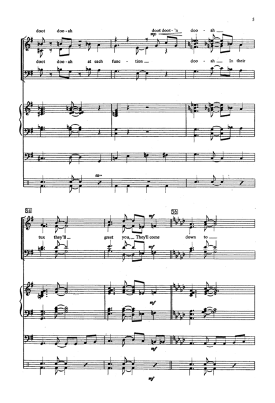 Tuxedo Junction Divisi scores gallery preview page 5