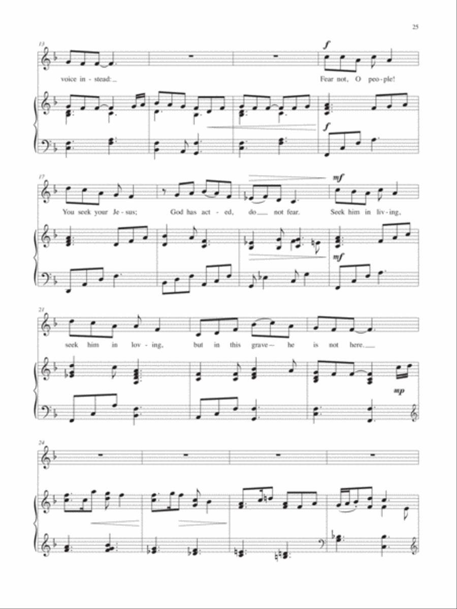 Children of the Heavenly Father: Three Swedish Folk Hymns for Medium Solo Voice Medium Voice scores gallery preview page 9
