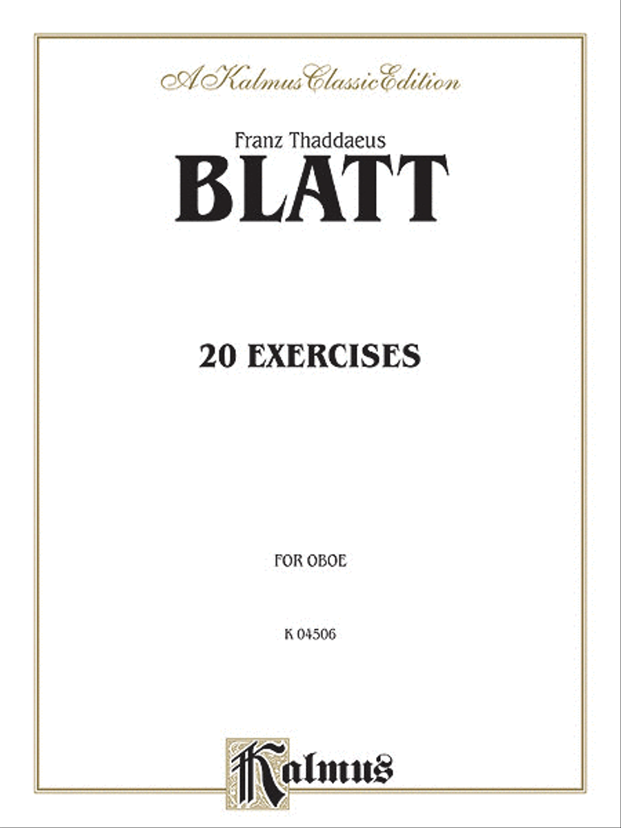 Twenty Exercises Oboe scores gallery preview page 1