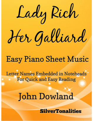 Lady Rich Her Galliard Easy Piano Sheet Music