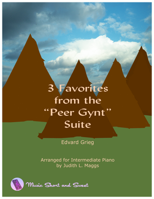 Book cover for 3 Favorites from the "Peer Gynt" Suite (For intermediate piano)