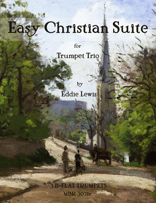 Book cover for Easy Christian Suite for Trumpet Trio by Eddie Lewis