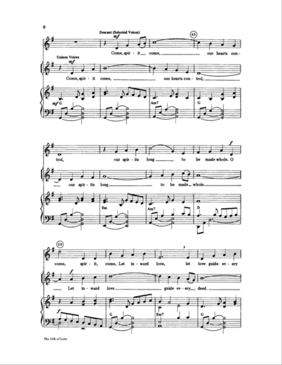 The Gift of Love Women's Choir scores gallery preview page 6