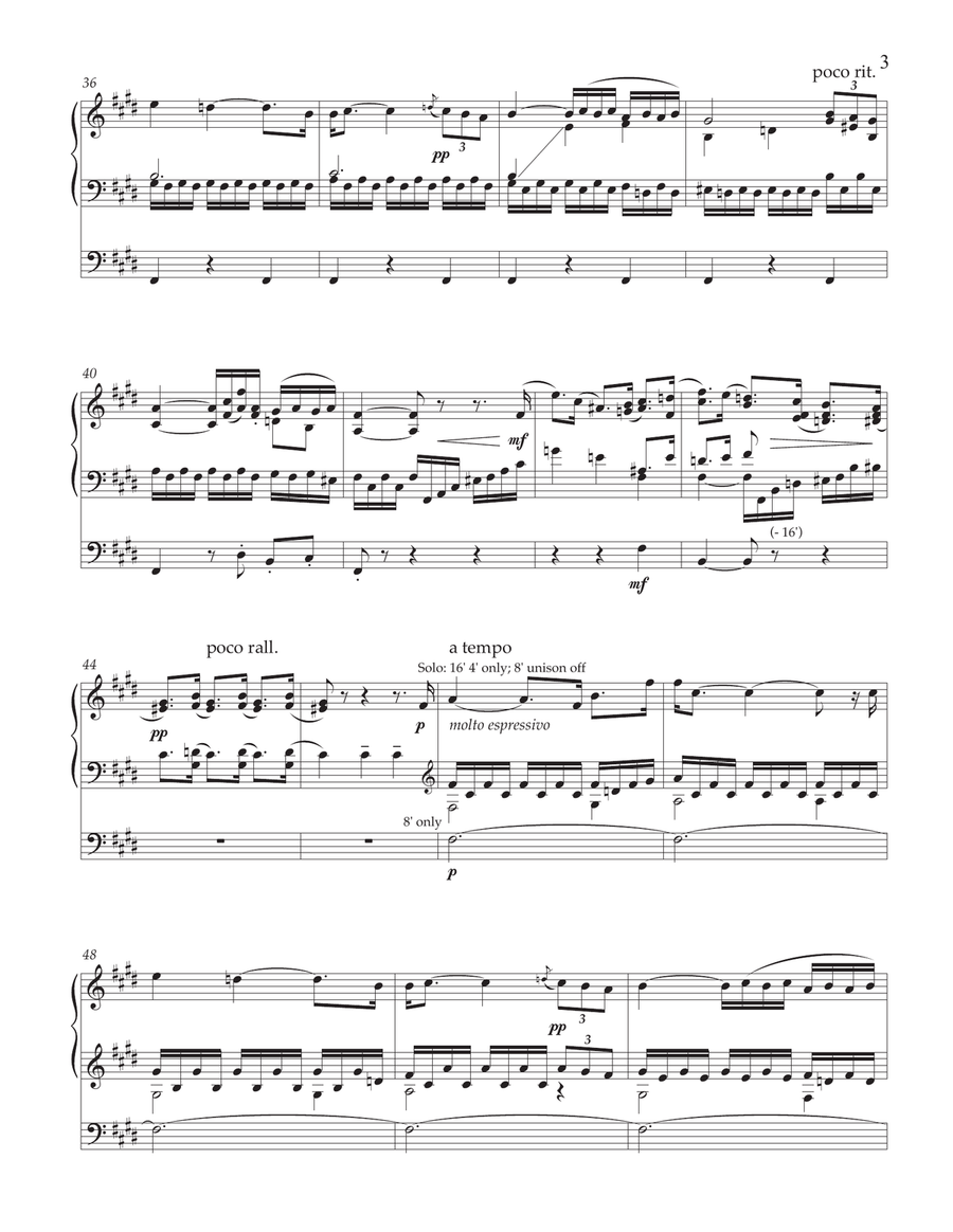 I Crisantemi (Chrysanthemums) (for organ) Organ Solo scores gallery preview page 3