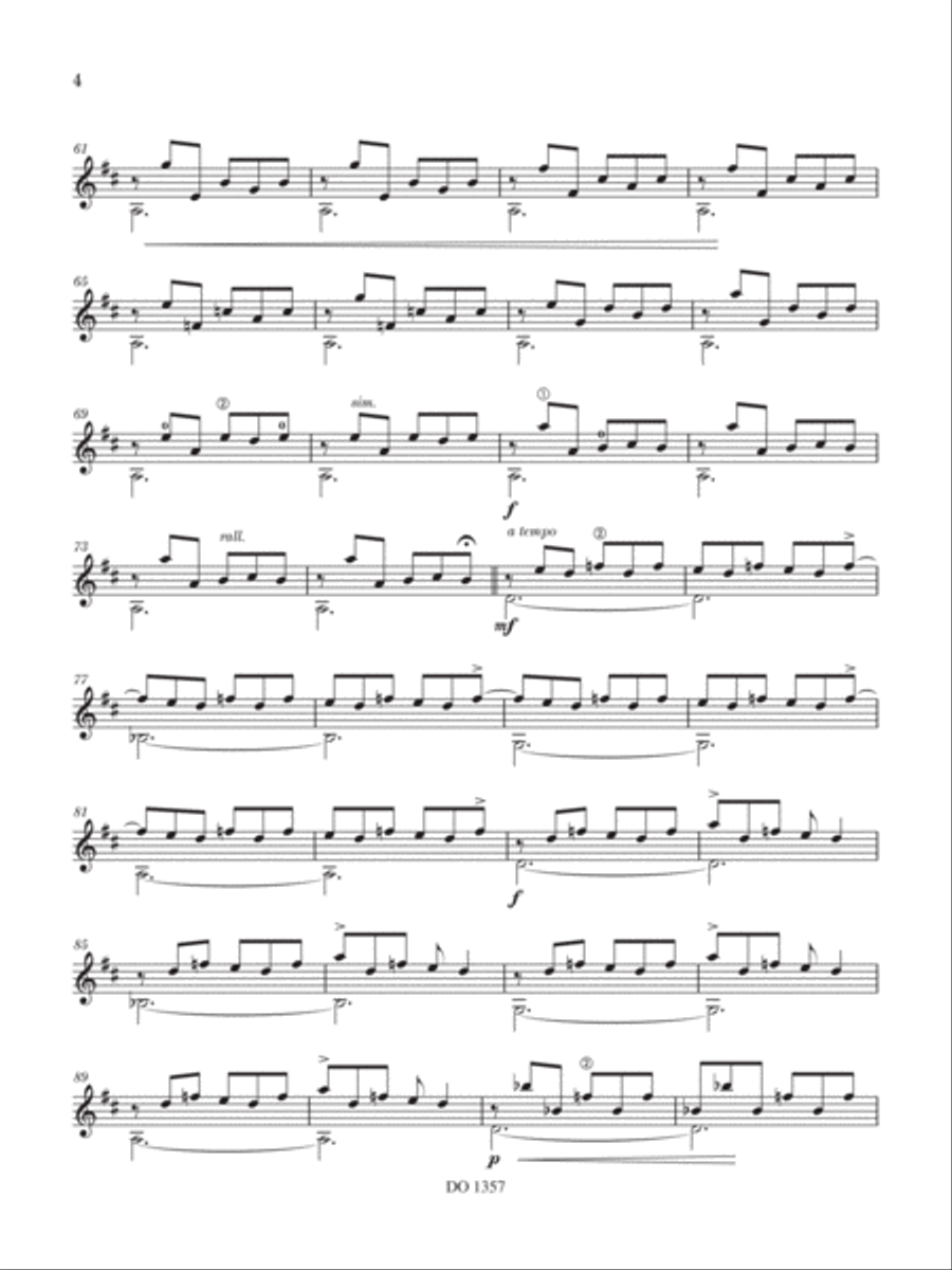 Sonata de Angostura Classical Guitar scores gallery preview page 5