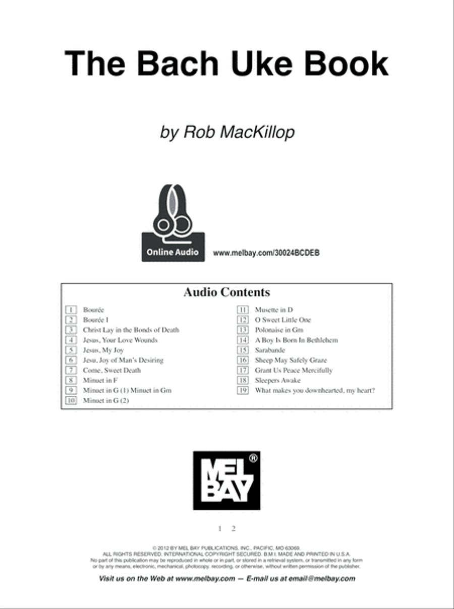 The Bach Uke Book Ukulele scores gallery preview page 2
