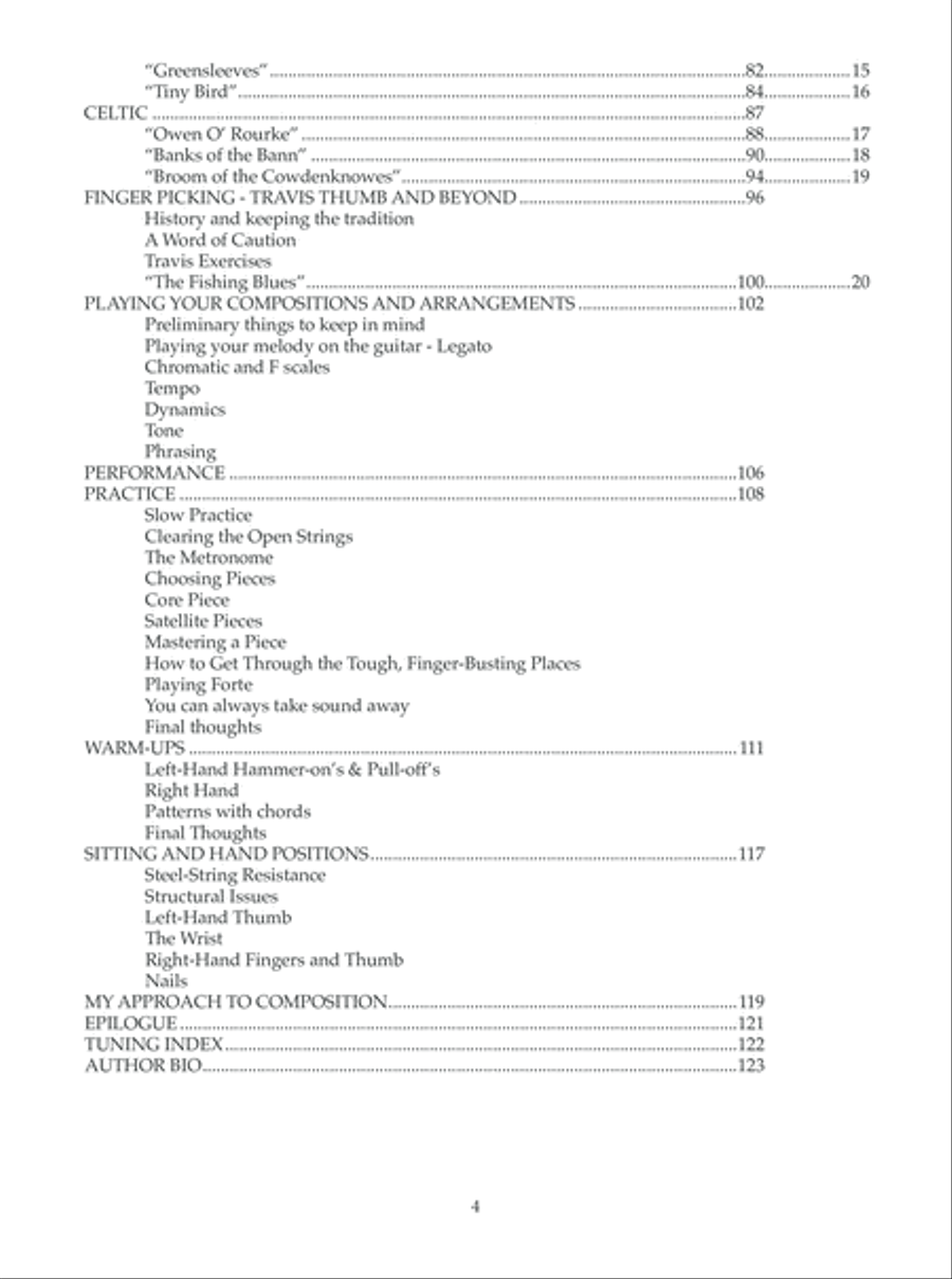 Fingerstyle Guitar Arranging, Composition and Performance Classical Guitar scores gallery preview page 5