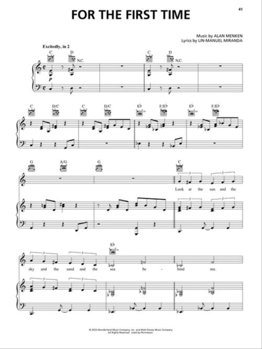 The Little Mermaid The Little Mermaid Piano, Vocal, Guitar scores gallery preview page 6