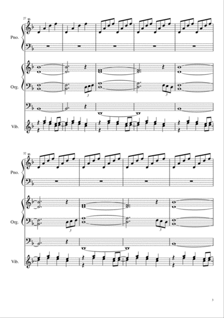 Hallowed Weiner Piano Solo scores gallery preview page 3