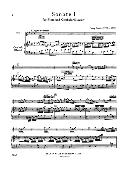 Sonata for Flute and Cembalo