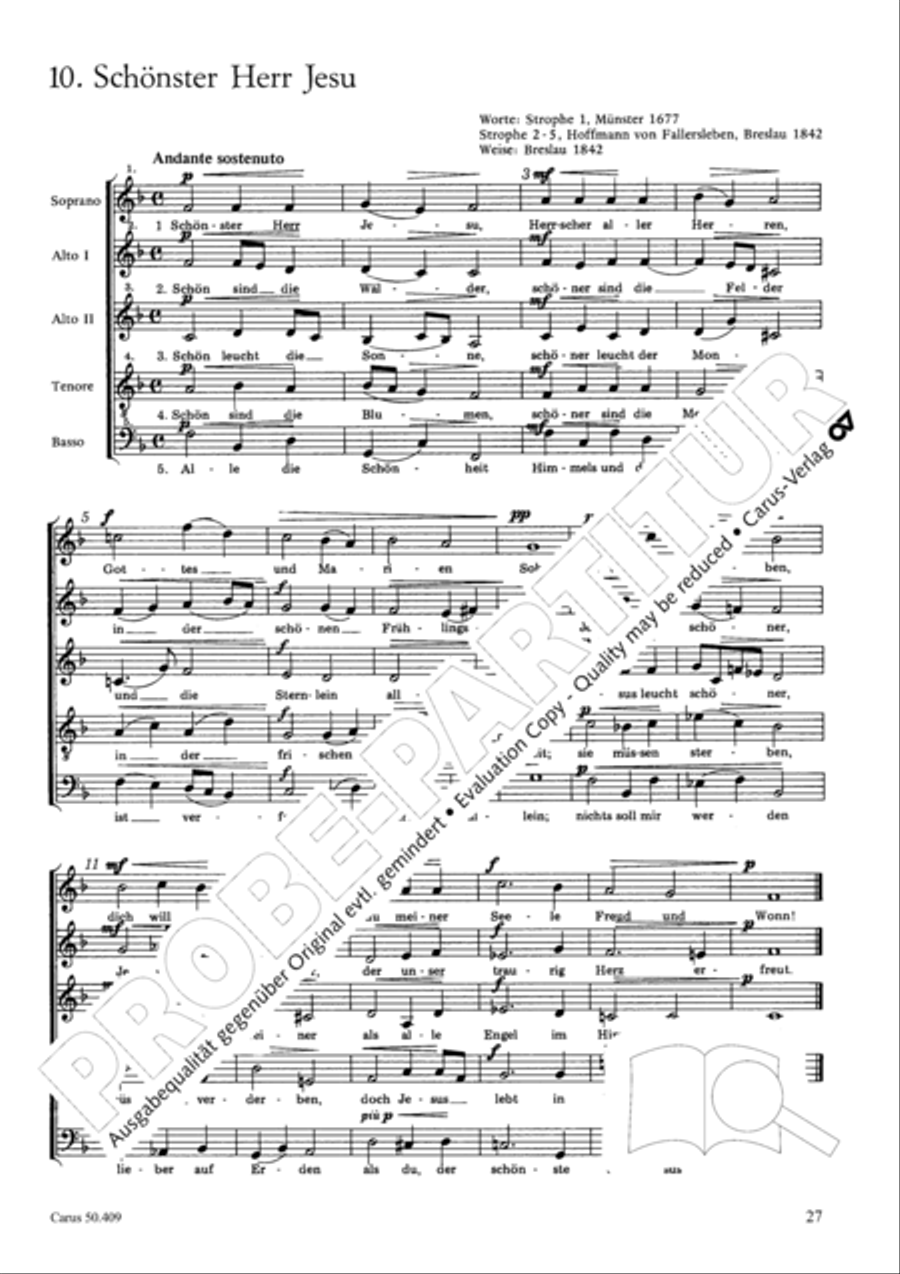 Zwolf deutsche geistliche Gesange Score scores gallery preview page 28