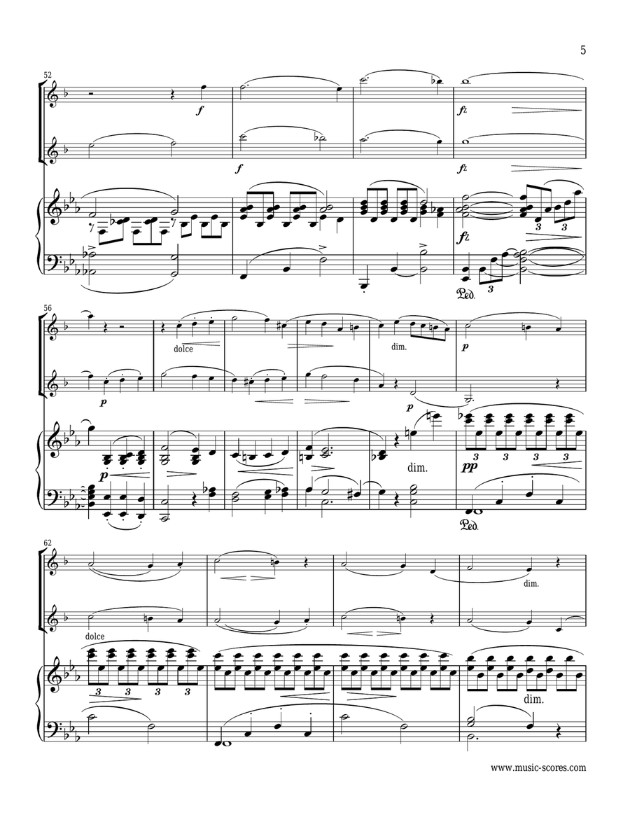 Gade - Allegro Animato - 1st movement from Piano Trio - Bb Clarinet, Bass Clarinet and Piano. image number null