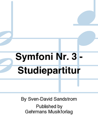 Symfoni Nr. 3 - Studiepartitur