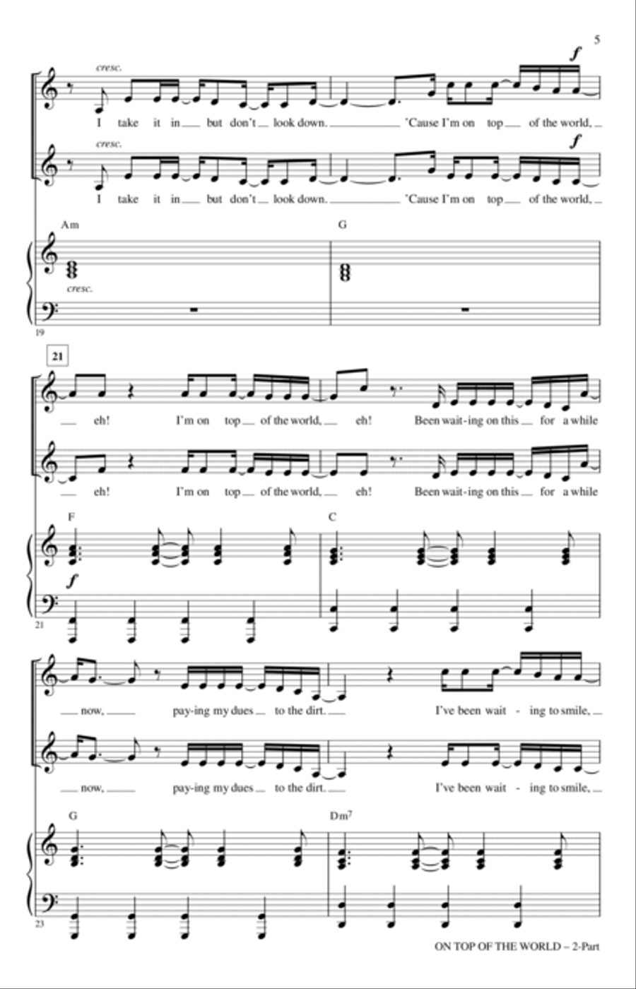 On Top Of The World On Top Of The World 2-Part scores gallery preview page 4