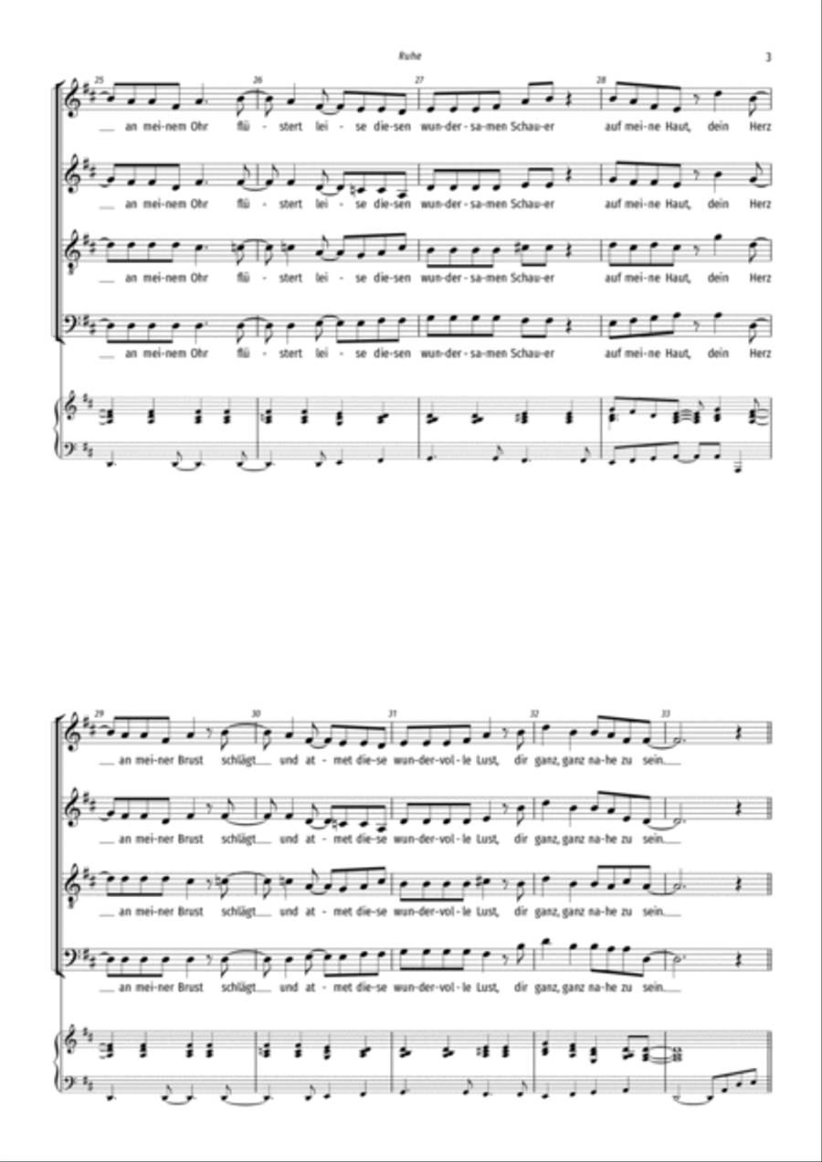 Ruhe Ruhe 4-Part scores gallery preview page 3