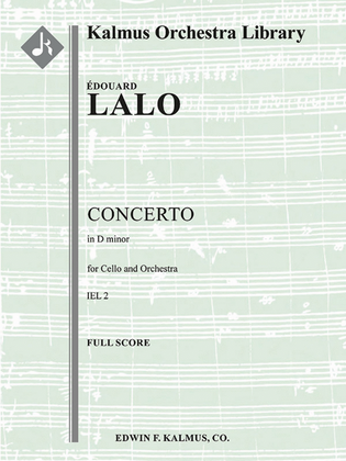 Book cover for Concerto for Cello in D minor