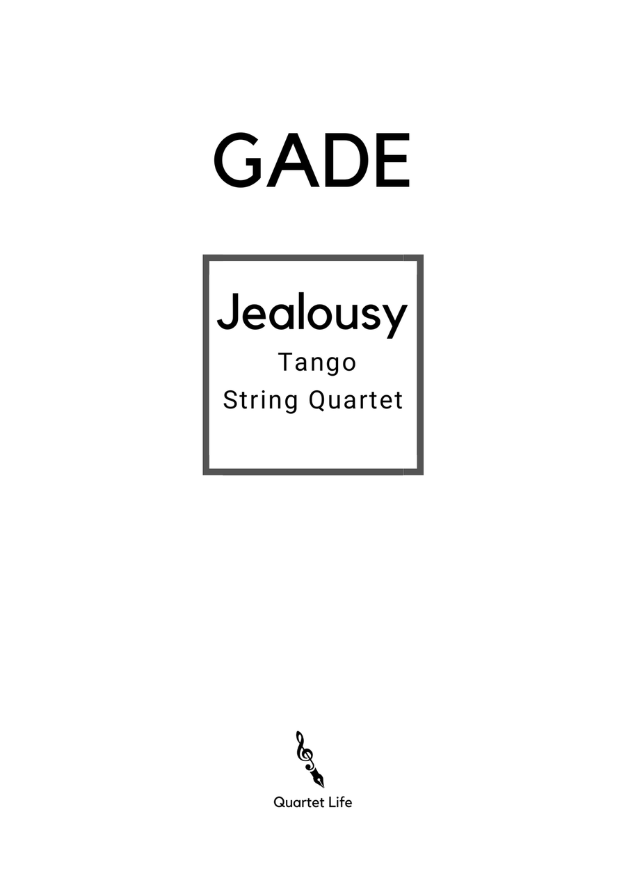 Jalousie (tango Tzigane) String Quartet scores gallery preview page 1