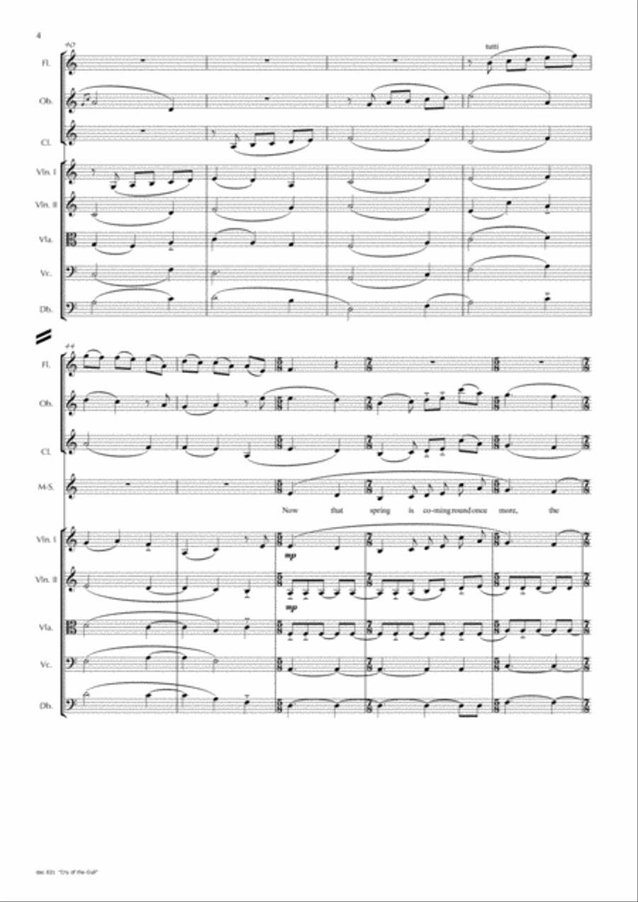 The Cry of the Gull Large Ensemble scores gallery preview page 4