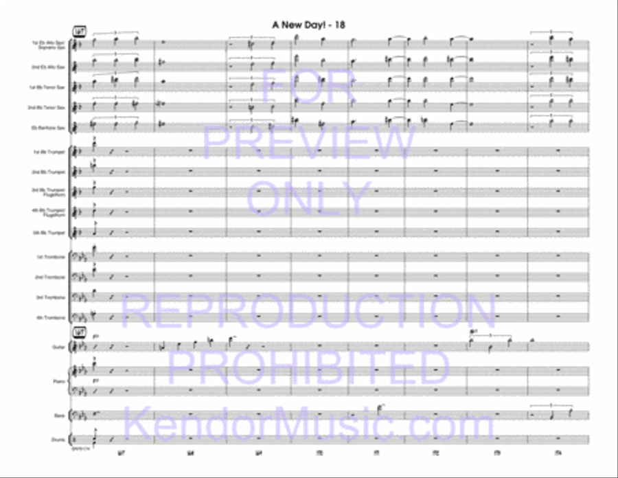 New Day!, A (Full Score) Jazz Ensemble scores gallery preview page 19