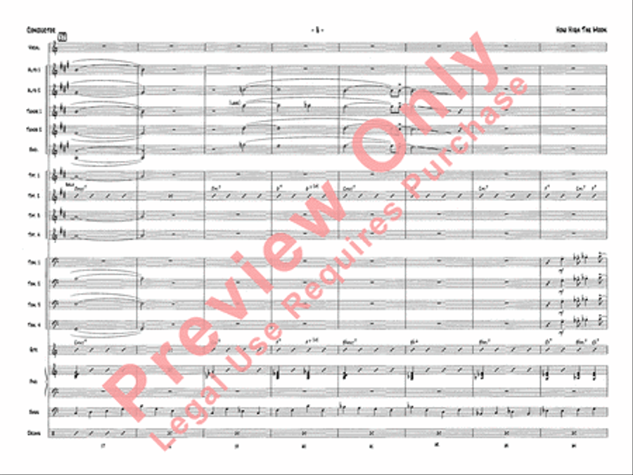 How High the Moon How High the Moon Jazz Ensemble scores gallery preview page 23