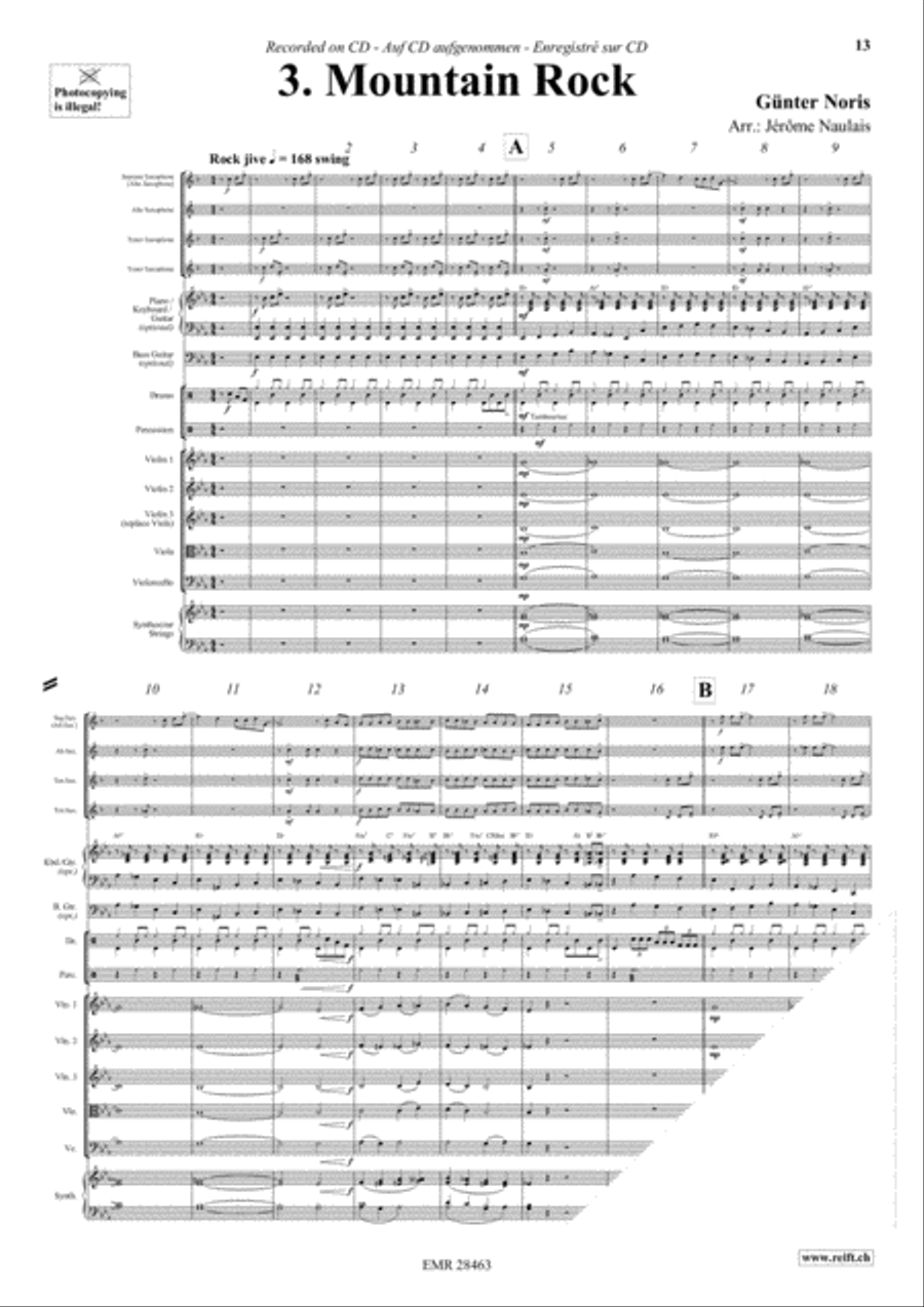 Let's Dance Volume 4 Saxophone Ensemble scores gallery preview page 5