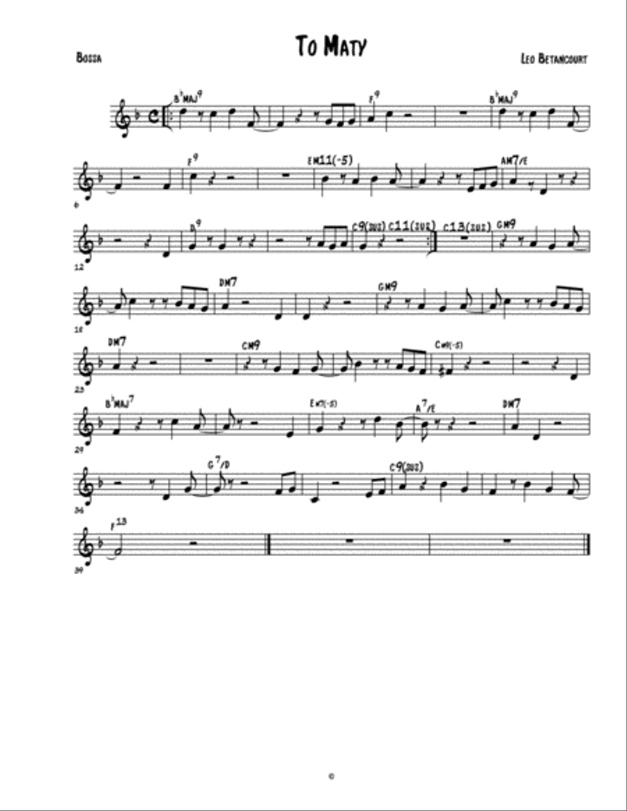 To Maty Small Ensemble scores gallery preview page 1