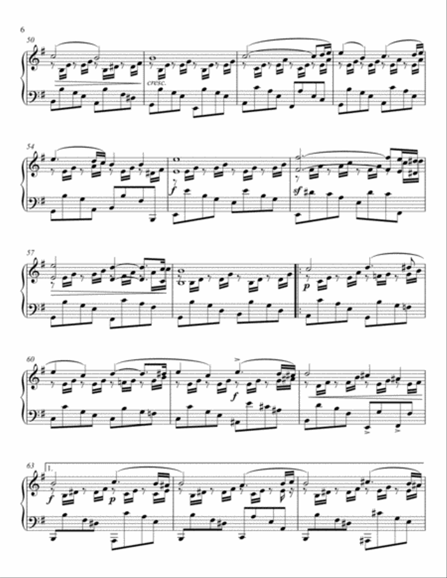 Song without Words (for Stacy), op. 14 Piano Solo scores gallery preview page 6