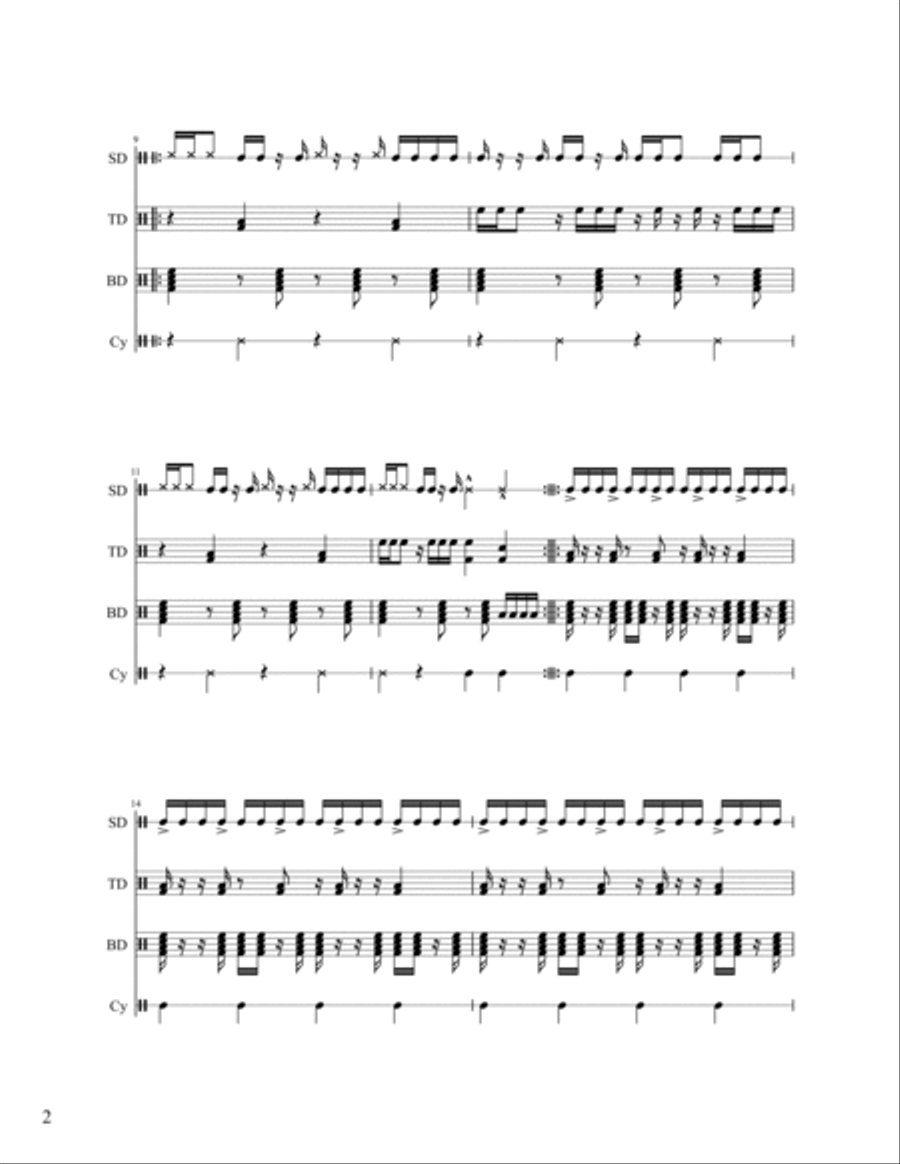 Punch Out Marching Band scores gallery preview page 2