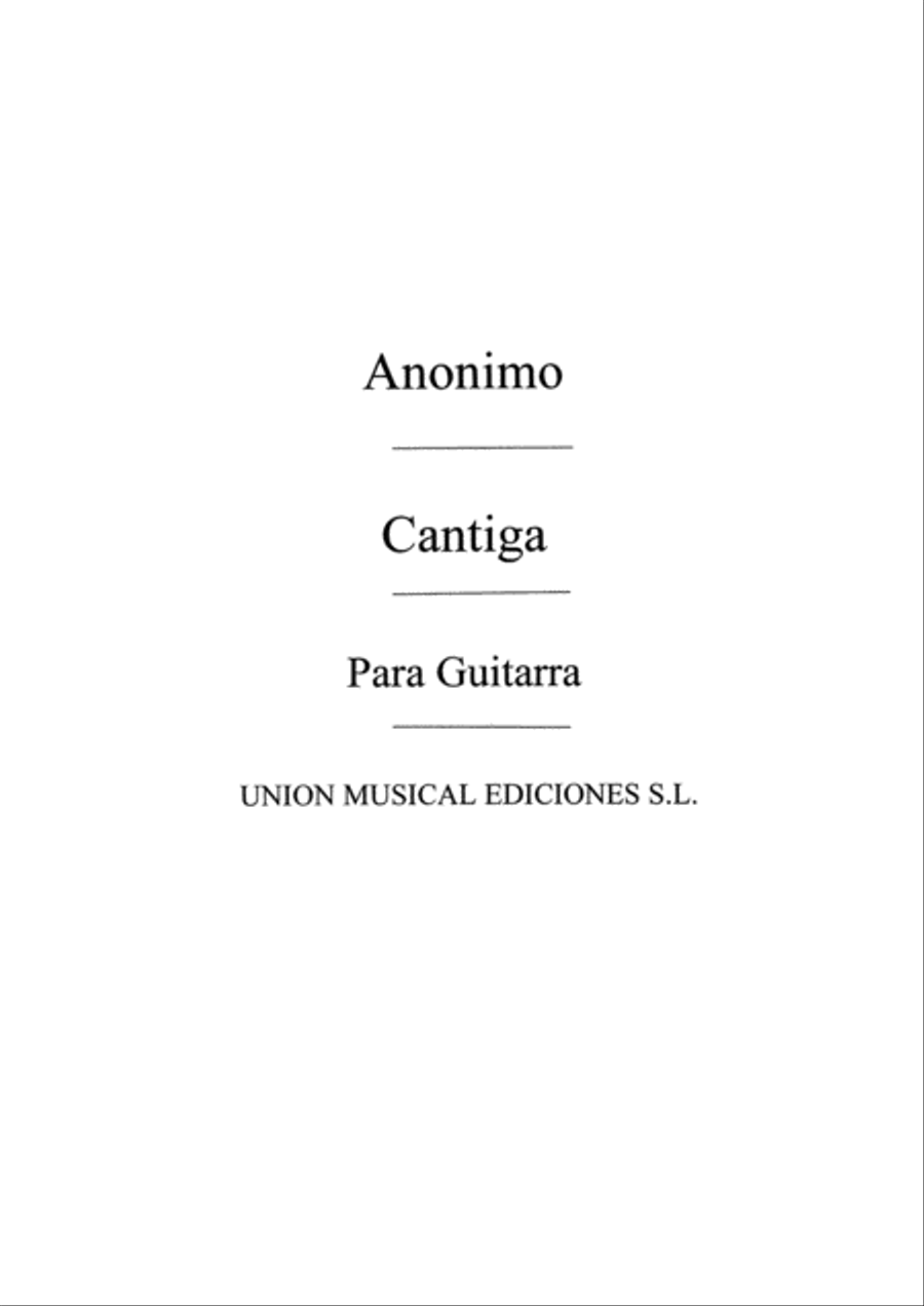 Cantiga Cantiga Acoustic Guitar scores gallery preview page 1