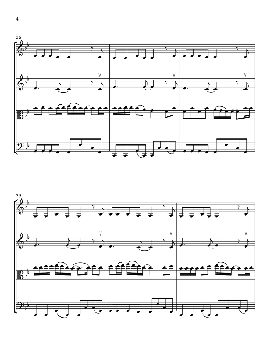 Into You String Quartet scores gallery preview page 4
