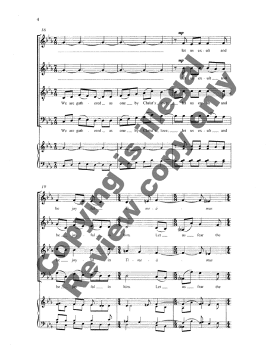 Ubi Caritas Ubi Caritas 4-Part scores gallery preview page 24