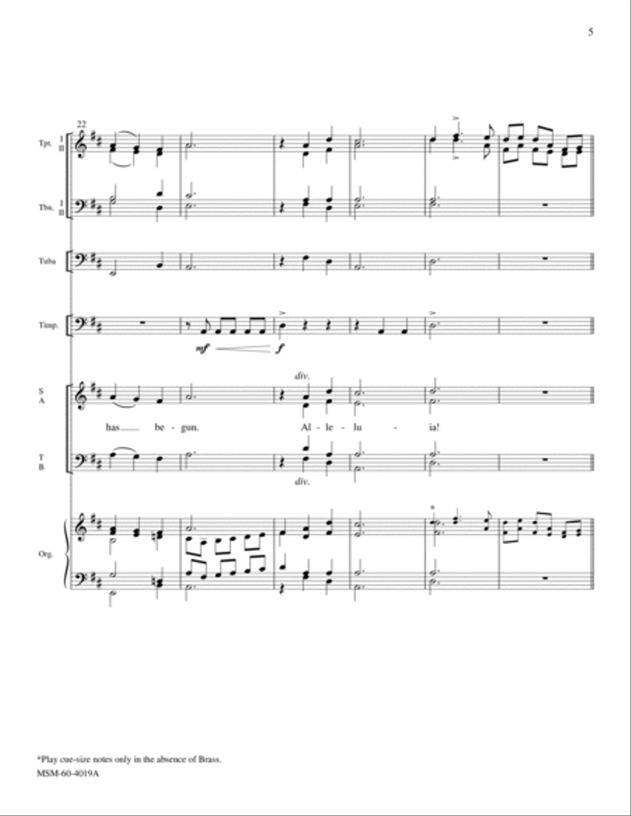 The Strife is O'er The Strife is O'er Choir scores gallery preview page 5