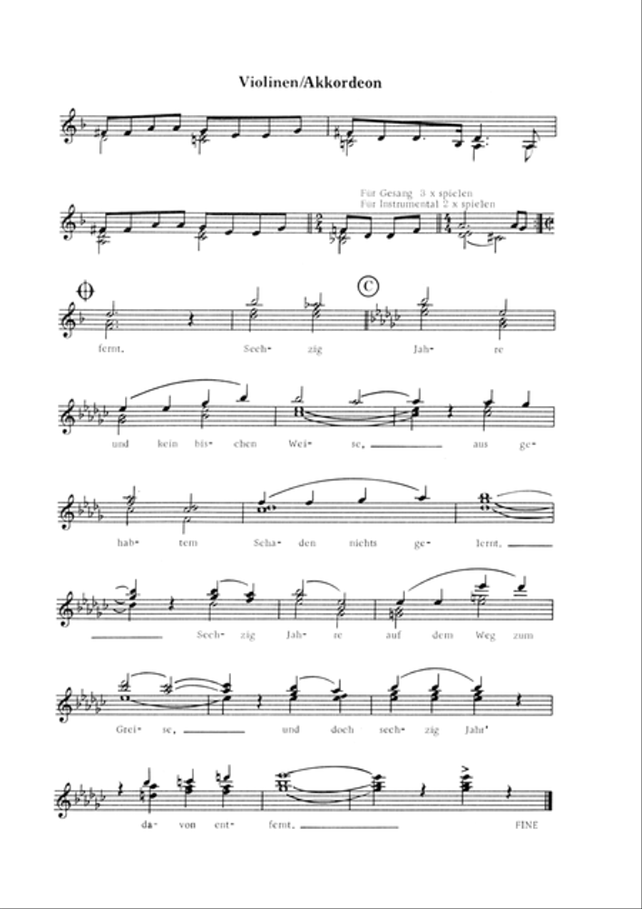 60 Jahre - und Kein Bisschen Weise Orchestra scores gallery preview page 5