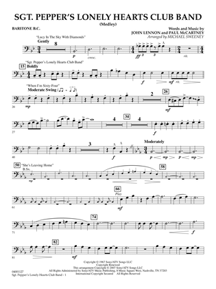 Book cover for Sgt. Pepper's Lonely Hearts Club Band (Medley) (arr. Michael Sweeney) - Baritone B.C.