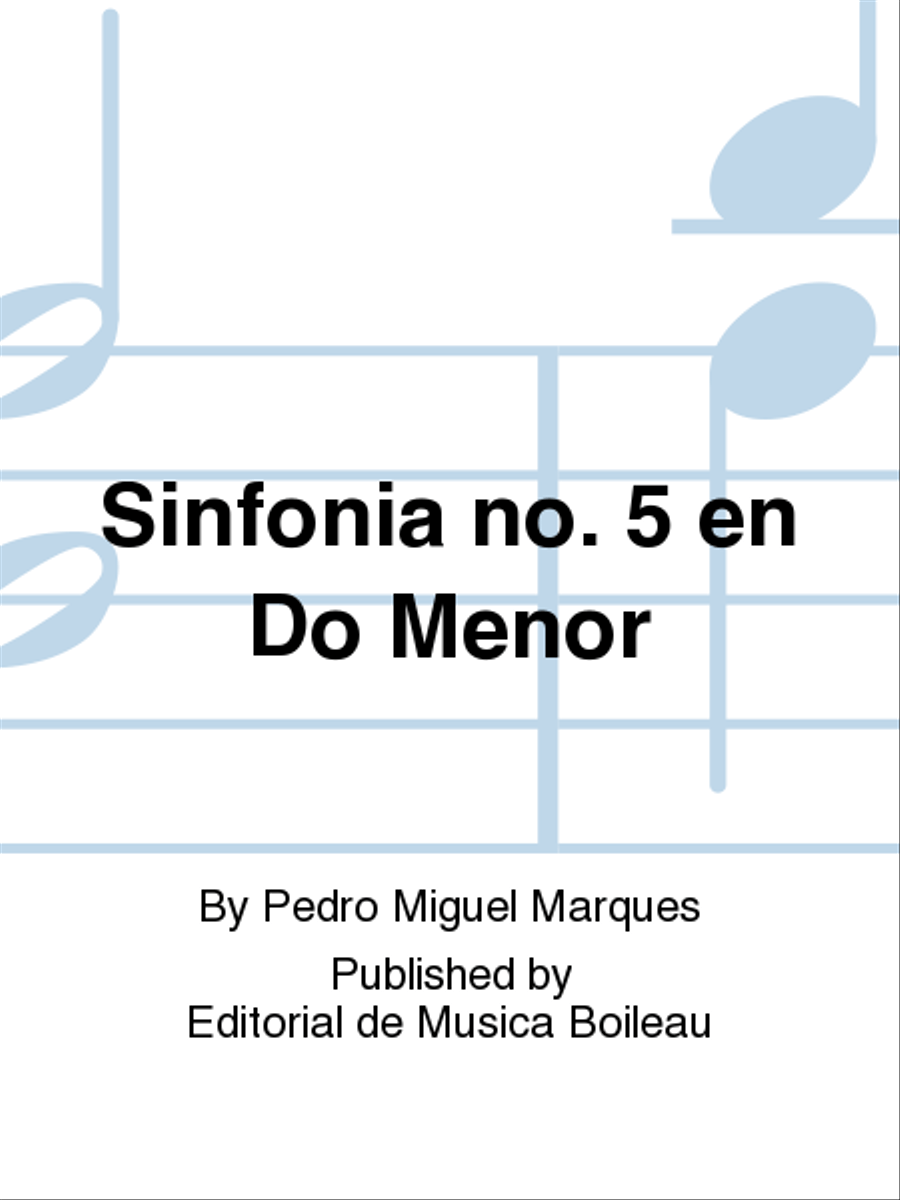Sinfonia no. 5 en Do Menor Orchestra scores gallery preview page 1