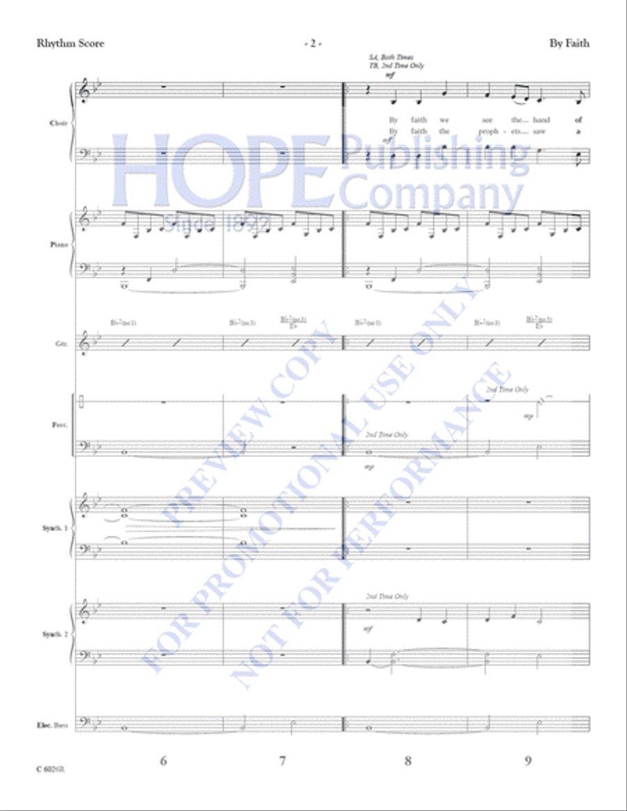 By Faith By Faith Handbell Choir scores gallery preview page 4