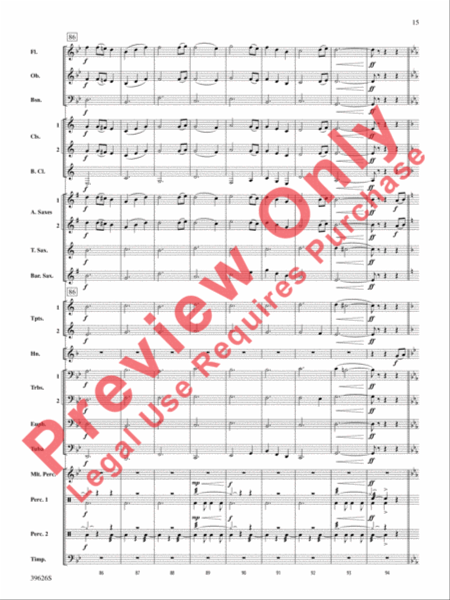 Whiteleaf Hill Whiteleaf Hill Concert Band scores gallery preview page 15