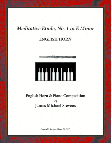 Meditative Etude, No. 1 in E Minor - English Horn & Piano image number null