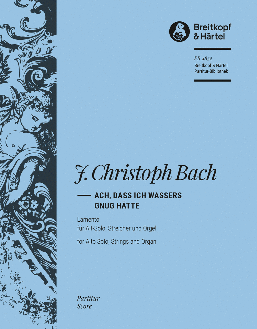 Lamento “Ach, dass ich Wassers gnug hätte” Orchestra scores gallery preview page 1