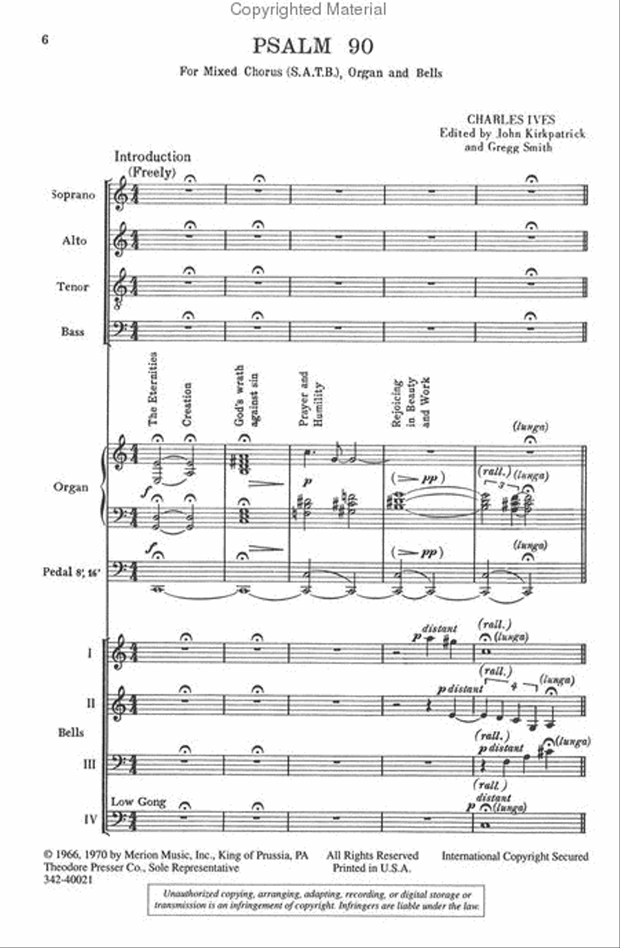 Psalm 90 4-Part scores gallery preview page 2