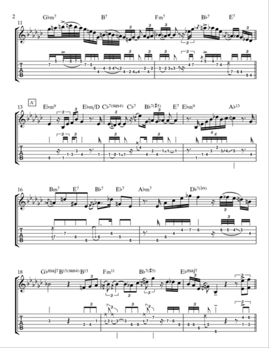'round Midnight 'round Midnight Electric Guitar scores gallery preview page 2