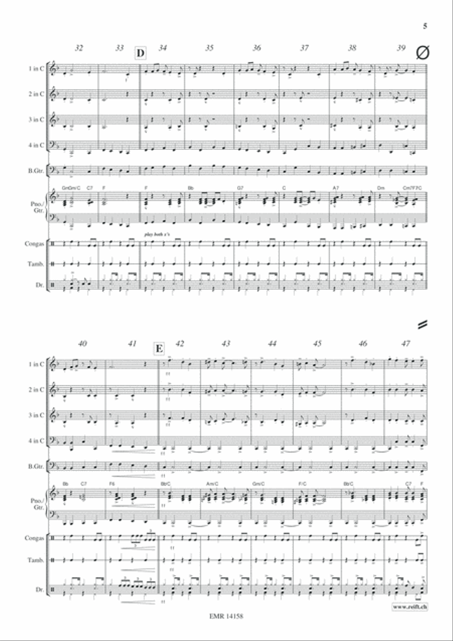 A Merry Christmas Woodwind Quartet scores gallery preview page 6