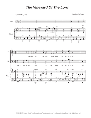 The Vineyard Of The Lord (Duet for Tenor and Bass solo)
