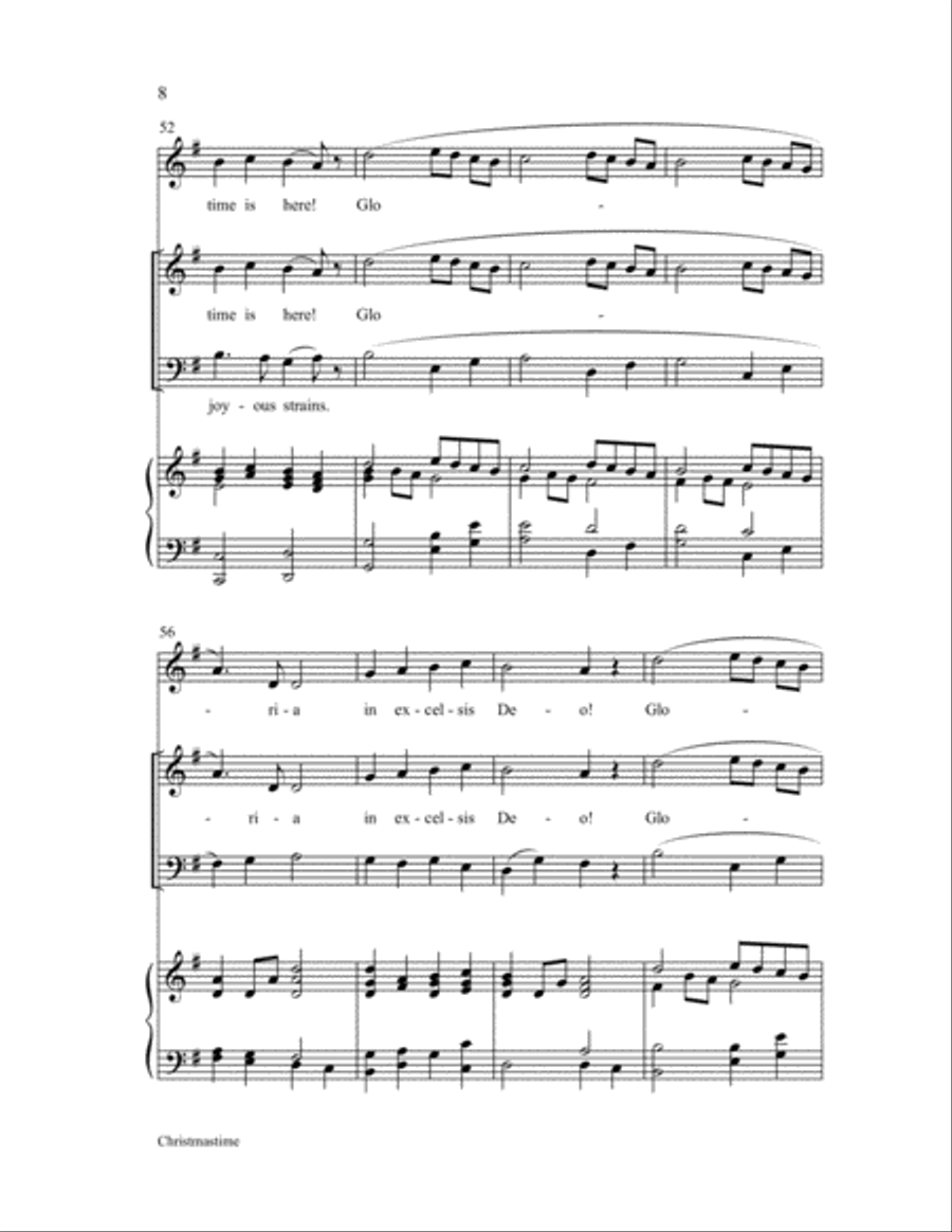Christmastime Unison Choir scores gallery preview page 8