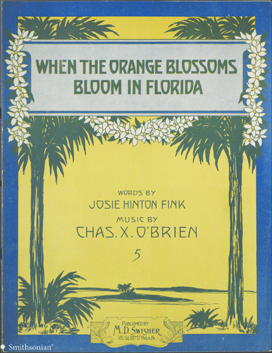 When The Orange Blossoms Bloom in Florida Piano, Vocal scores gallery preview page 1