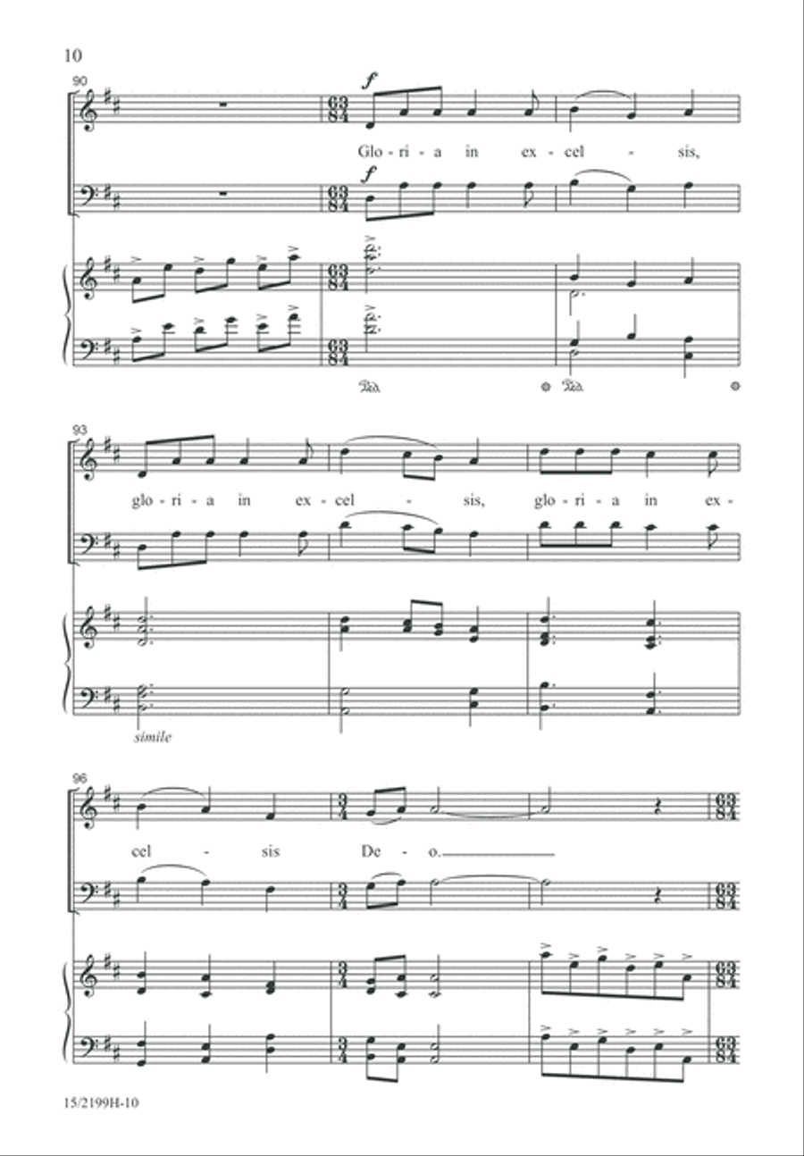 Gloria 4-Part scores gallery preview page 10