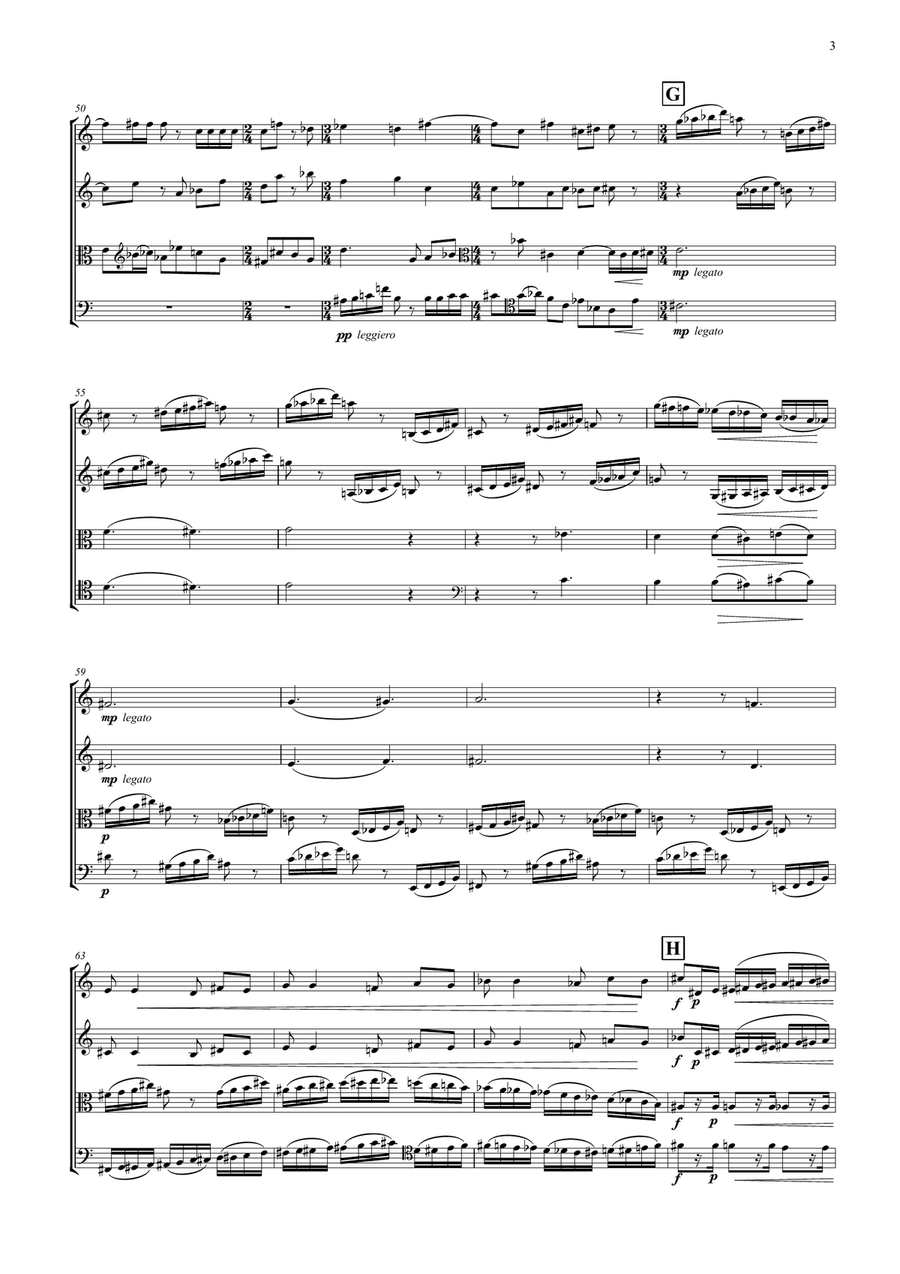 String Quartet no.2 String Quartet scores gallery preview page 4